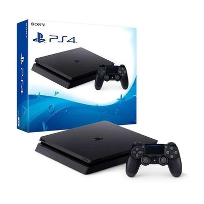 Playstation 4 Slim 1 ТБ, 2 Джойстика и 10 Игр