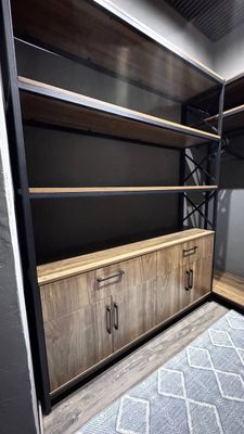 Garderob. Гардероб. Прохожка. Вешалка.стеллаж. stellaj loft mebel