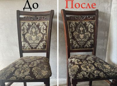 Yumshoq mebel, stullar tozalayman