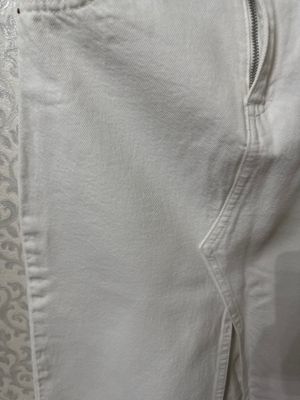 Белая джинсовая юбка Zara — макси, в идеале