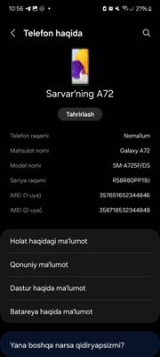 Samsung Galaxy A 72
