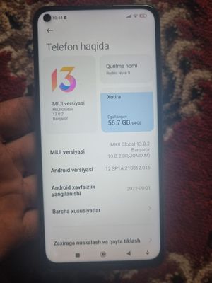 Redmi not 9 sotiladi