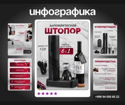 Инфографика для Uzum, WB / Uzum, WB uchun Infografika