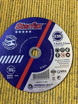 Starfiix 1,6x22,23 диски для болгарки в количестве 9 штук.Цена за всё.