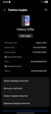 Samsung galaxy a05s