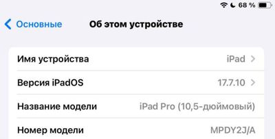 Ipad pro 10.5 256 talik