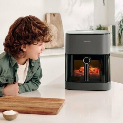 Аэрофритюрница Panasonic NF-CC500, 1450 Вт, черный/серый