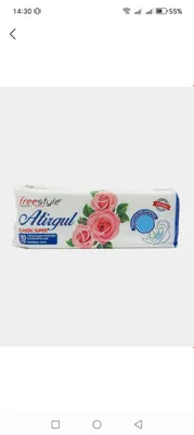 ayollar uchun gigiena prokladkasi. 10 dona. 20 min