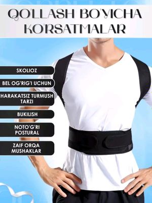 Umurtqa uchun korset - ayollar va erkaklar uchun