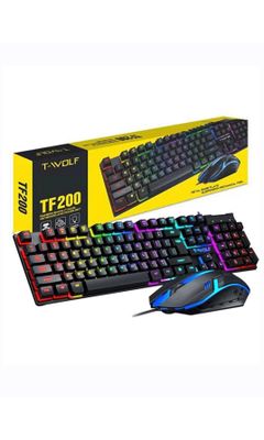 RGB rangli klaviatura va sichqoncha yangi