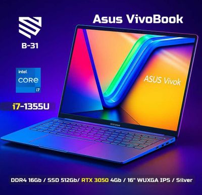 Asus Vivobook / i7-12700H / 16Gb D4 / SSD 512Gb / RTX 3050 4Gb