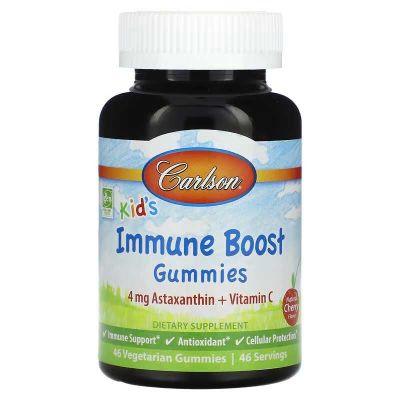 Carlson, Immune Boost, натуральная вишня, 46 вегетарианских таблеток