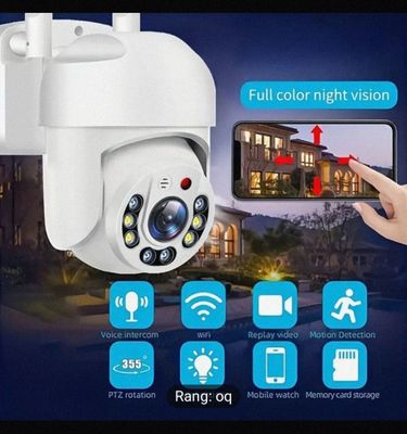 Wifi Camera 360 PTZ kamera. ВИДЕОНАБЛЮДЕНИЯ для дома и улицы для дома