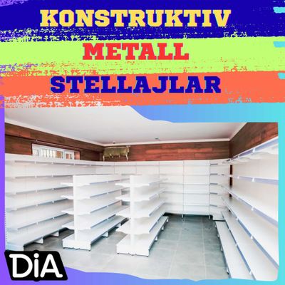 Стеллаж металлический сборный, konstruktiv metall stellajlar