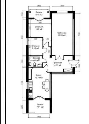 Срочная продажа 3х ком квартира в ЖК "Muhtasham" 95м2