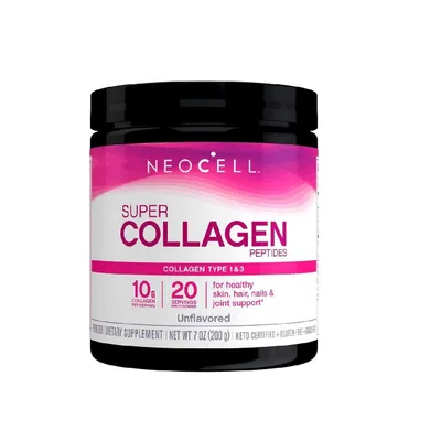 NeoCell Super Collagen Peptides, 10 г коллагеновых пептидов на порцию,