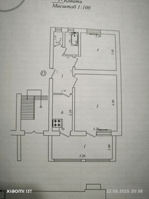 продаётся 2х ком. квартира в бектимирском районе
