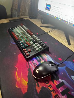 Клавиатура Royal Kludge + мышь Logitech G102 LIGHTSYNC Black!
