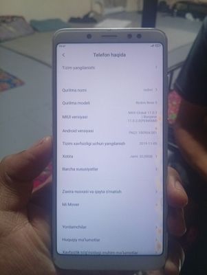 Redmi 5pro 32/3 aybi yuq