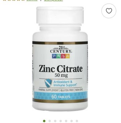 Zinc citrate immunitet uchun