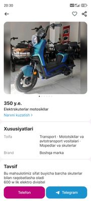 Moped sotiladi narxi 3.5million