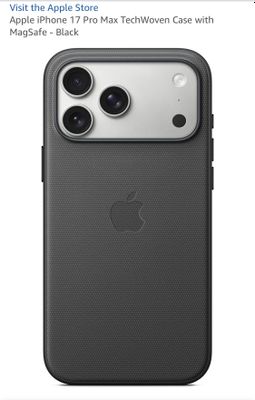 Чехол для Apple iPhone 17 Pro Max TechWoven Black