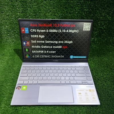 Asus zenbook R5 5500u ddr5 8gb 256gb Nvidia 2gb. 690