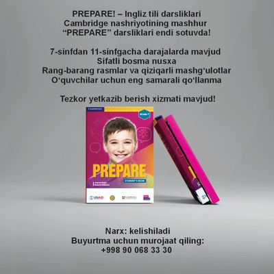 Prepare - Инглиз тили дарсликлари