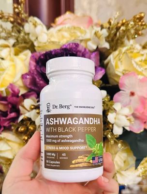 Dr Berg ashvagandha, ashvaganda,90 ta kapsula