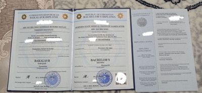 Фармацевт дипломи арендага берилади. 150$