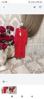 Новое красное платье