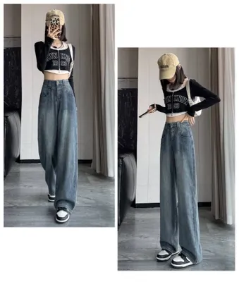 Джинсы на высокой посадке