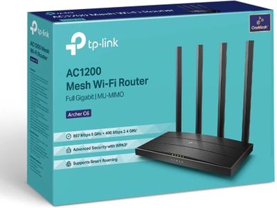 Двух диапазонный гигабитный WiFi роутер Tp-Link Archer C6 AC1300