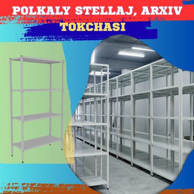 Polkaly stellaj, arxiv tokchasi Акция, метал архивный стеллаж