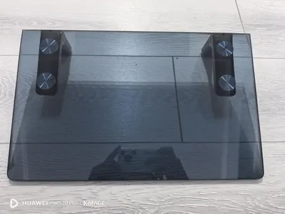 Стеклянная полка под телевизор!