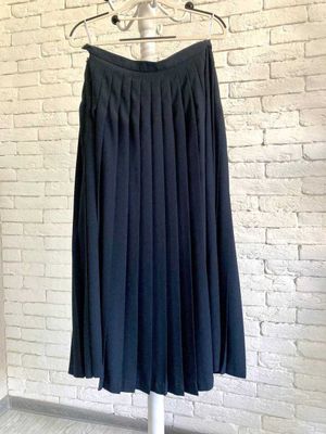 Плиссированная юбка Country Casuals (Великобритания), тёмно-синяя