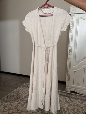 Льняное платье в запах