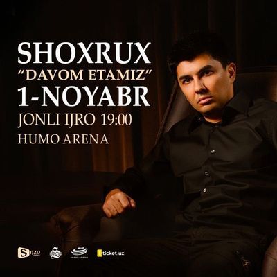 Shoxrux konserti uchun bilet