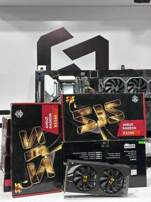 Бюжетная видеокарта SJS AMD RX580 8GB 2048SP
