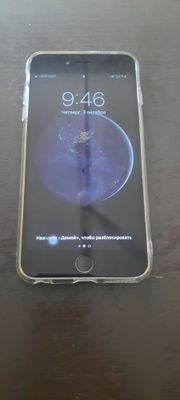 iPhone 6 + состояние идеальное отпечаток ишлиди батарея ёмкость 100%