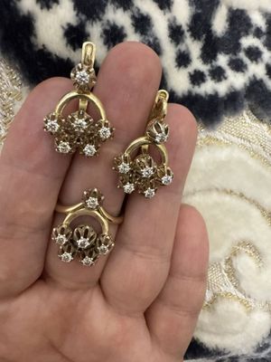 Бриллиант Тилла комплект 750 проба