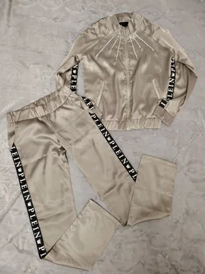 Турецкие спортивные шёлковые костюмы, женские.Philipp Plein