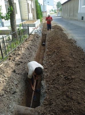 Канализация Водопровод и Тиранше копой и Монтаж