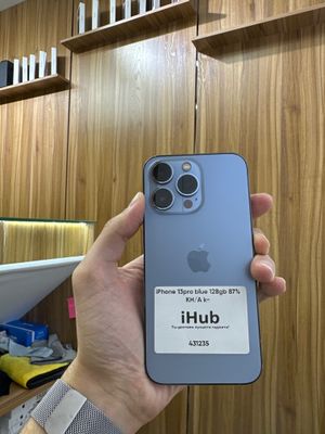 iPhone 13pro blue 128gb 87% KH/A