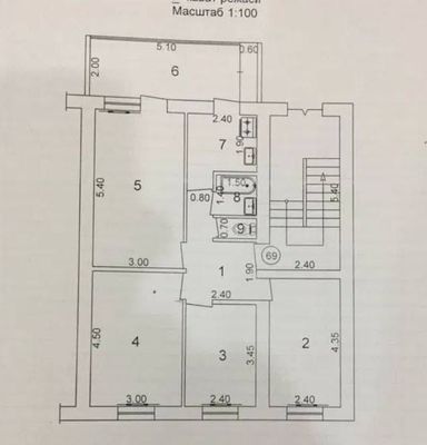 4 ком/4/4 кирпич, площадь 85м2. Ц13 ориентир Медион