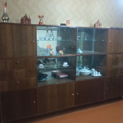 Шкаф комбинированный для посуды, книг и белья