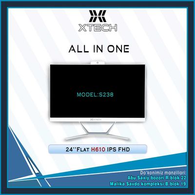 Monoblok XTECH 24" IPS H610 Flat