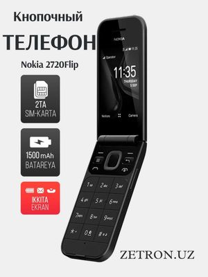Nokia 2720 tugmachali telefon