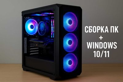 Сборка компьютеров + установка Windows 10/11