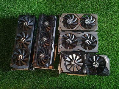 Видео карты RTX 2070/2060 5шт